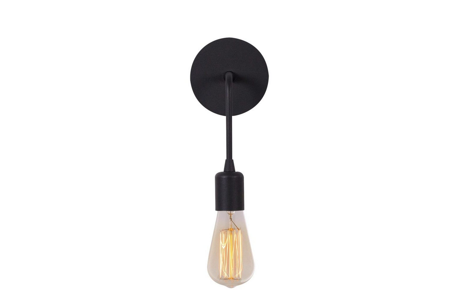 Vägglampa Lysar Svart - Svart