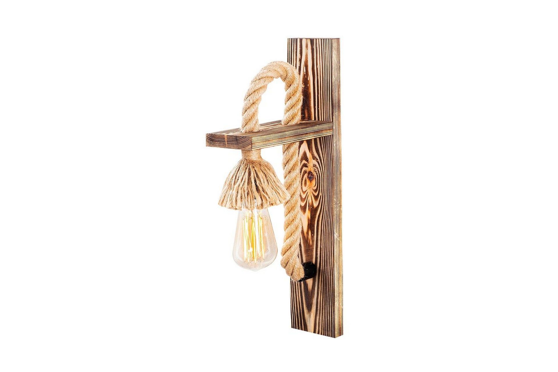 Vägglampa Nirao Trä - Brun