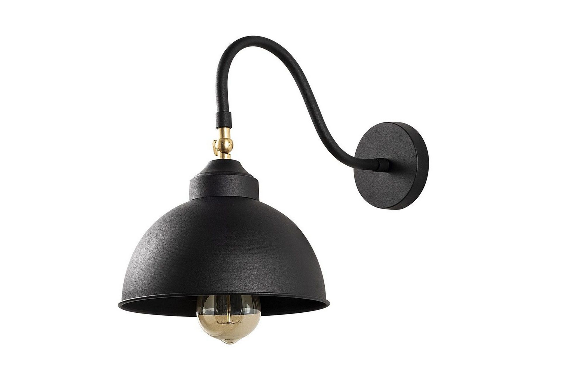 Vägglampa Rathour Svart - Svart