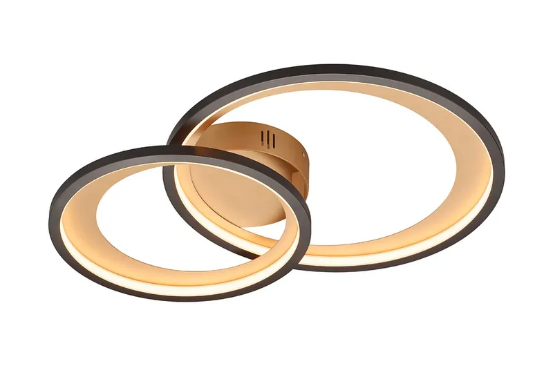 Granada LED Plafond 59cm mattsvart, Matt svart