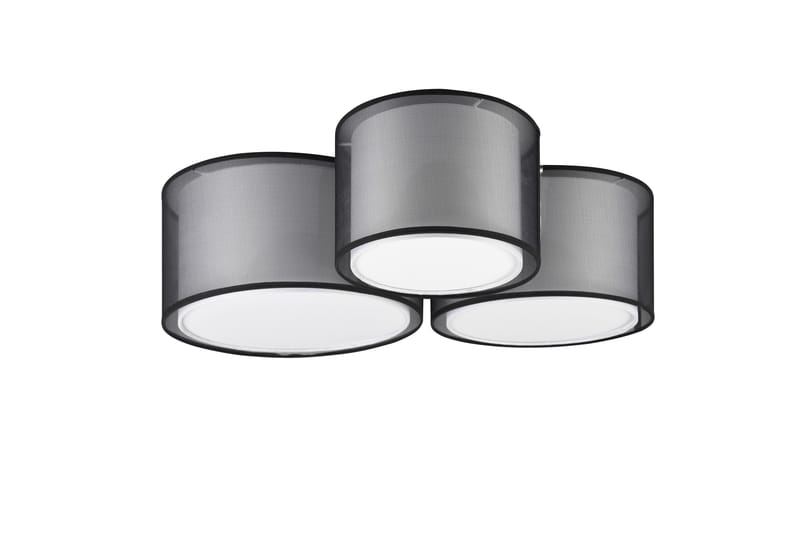 Burton plafond 3L E27 mattsvart - Matt svart - Belysning - Lampor & belysning inomhus - Sovrumslampa - Taklampa sovrum