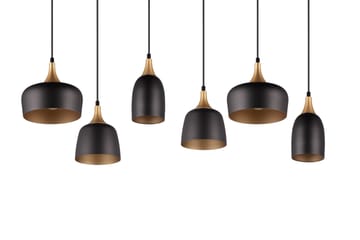 Chiraz Taklampa 6L E27 mattsvart/ mattmässing - Matt svart/Matt mässing - Belysning - Lampor & belysning inomhus - Sovrumslampa - Taklampa sovrum