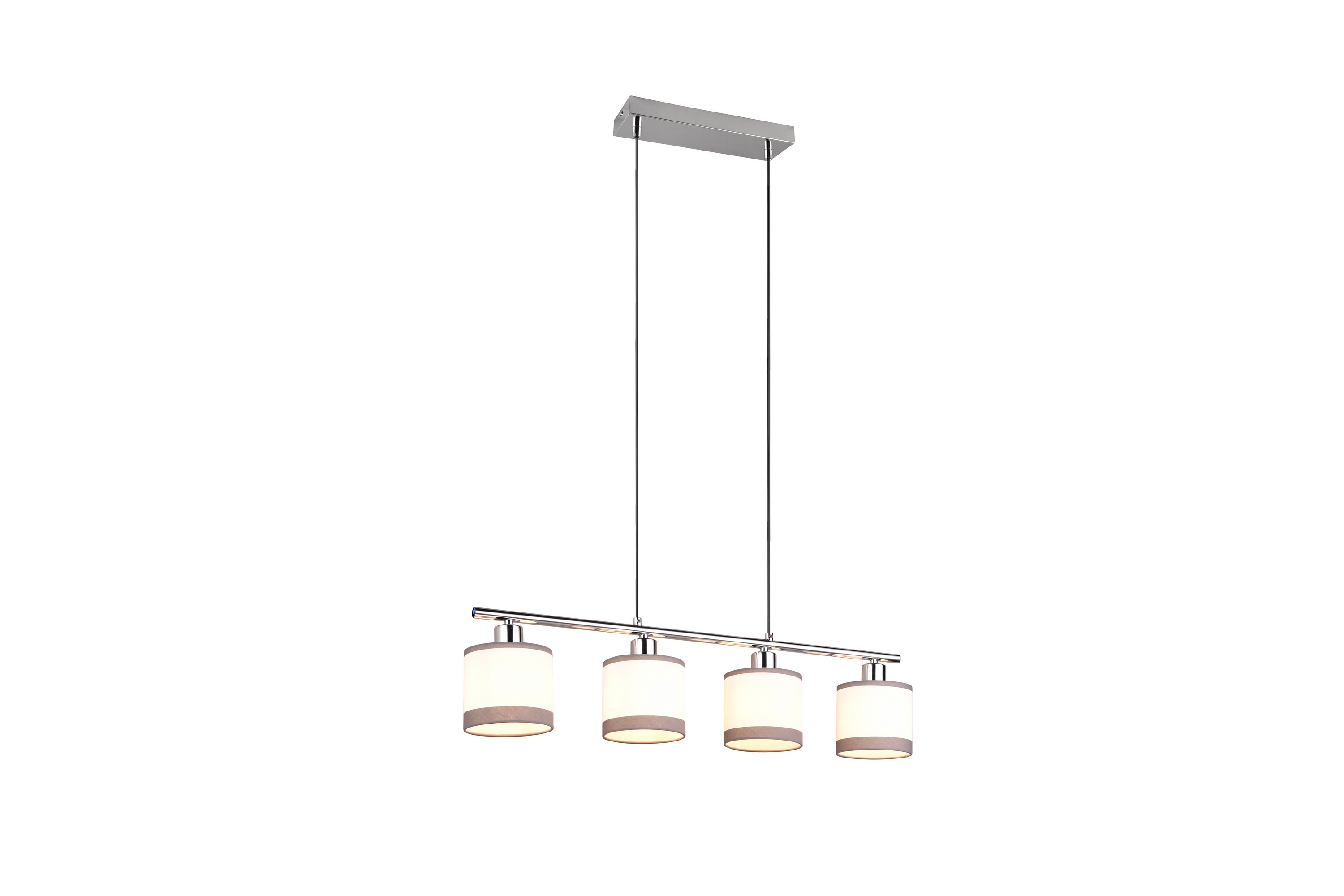 Davos taklampa 4L E14 krom/vit Krom/Vit