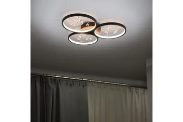 Groovy LED Plafond 3L mattsvart/ guld - Matt svart/Guld - Belysning - Lampor & belysning inomhus - Sovrumslampa - Taklampa sovrum