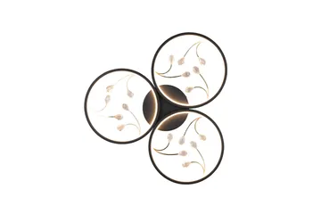 Groovy LED Plafond 3L mattsvart/ guld - Matt svart/Guld - Belysning - Lampor & belysning inomhus - Sovrumslampa - Taklampa sovrum