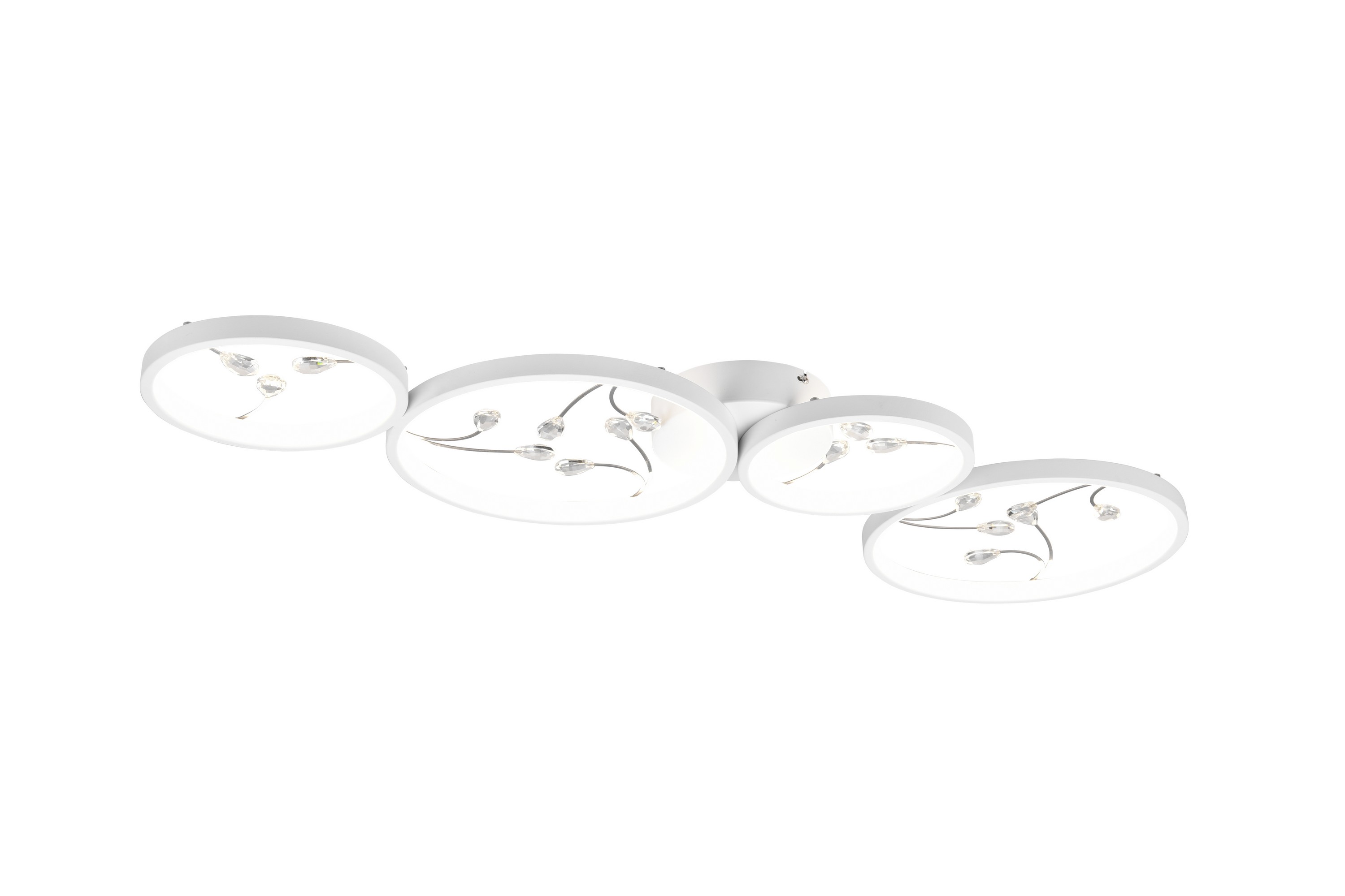 Groovy LED plafond 4L mattvit/krom Matt vit/Krom