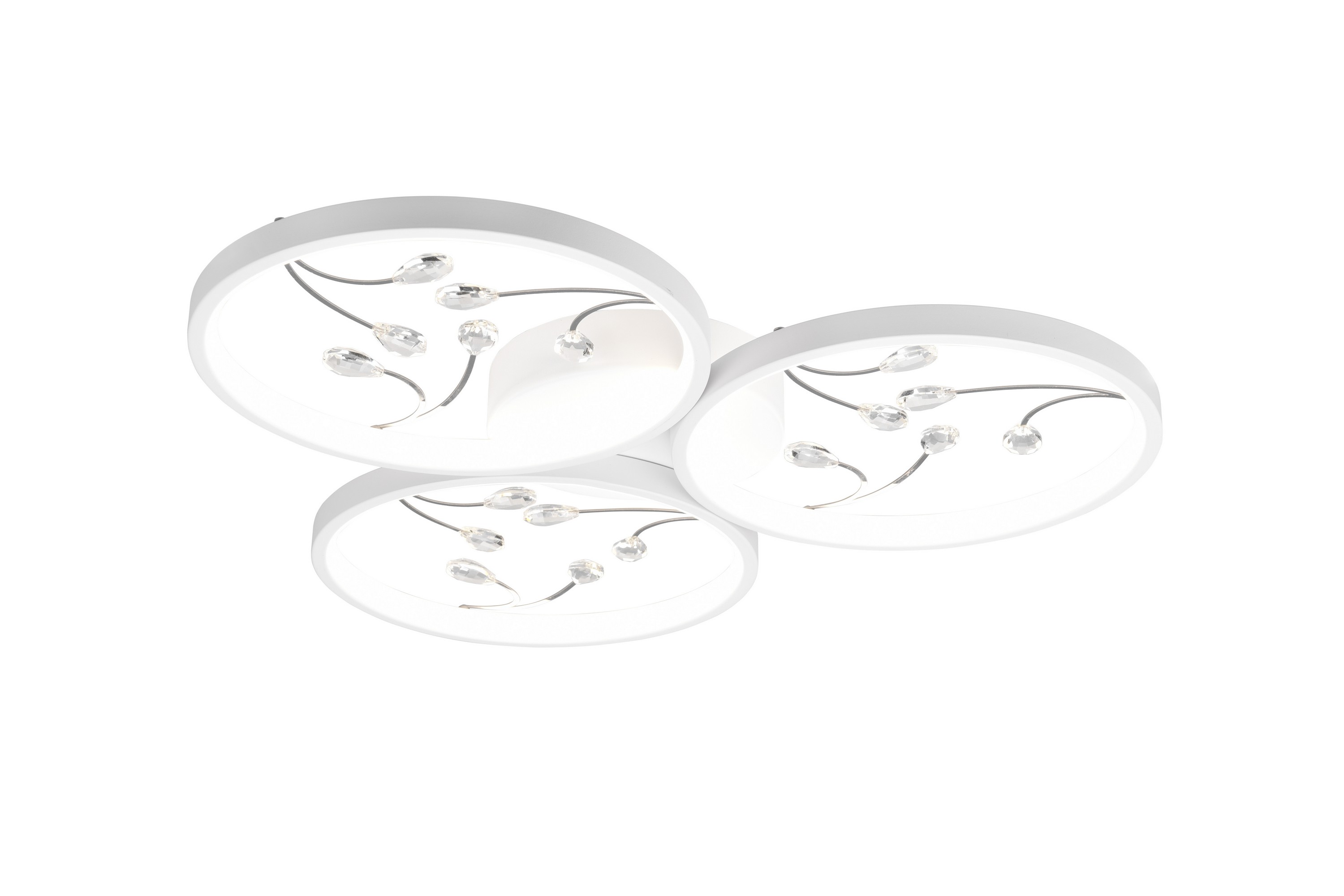 Groovy LED plafond 3L mattvit/krom Matt vit/Krom