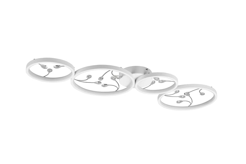 Groovy LED Plafond 4L mattvit/ krom - Matt vit/Krom - Belysning - Lampor & belysning inomhus - Sovrumslampa - Taklampa sovrum