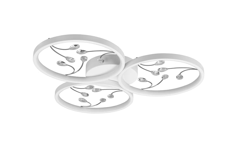 Groovy LED Plafond 3L mattvit/ krom - Matt vit/Krom - Belysning - Lampor & belysning inomhus - Sovrumslampa - Taklampa sovrum