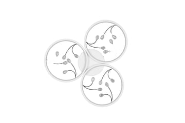 Groovy LED Plafond 3L mattvit/ krom - Matt vit/Krom - Belysning - Lampor & belysning inomhus - Sovrumslampa - Taklampa sovrum