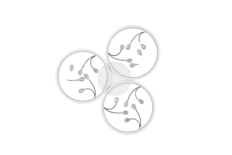 Groovy LED Plafond 3L mattvit/ krom - Matt vit/Krom - Belysning - Lampor & belysning inomhus - Sovrumslampa - Taklampa sovrum