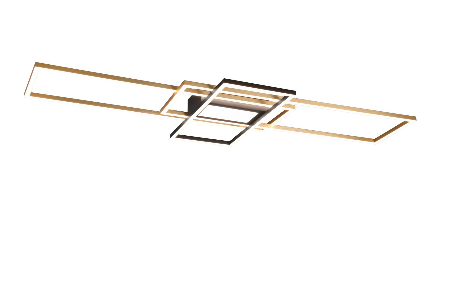 Irvine LED Plafond mattmässing/ mattsvart - Matt svart