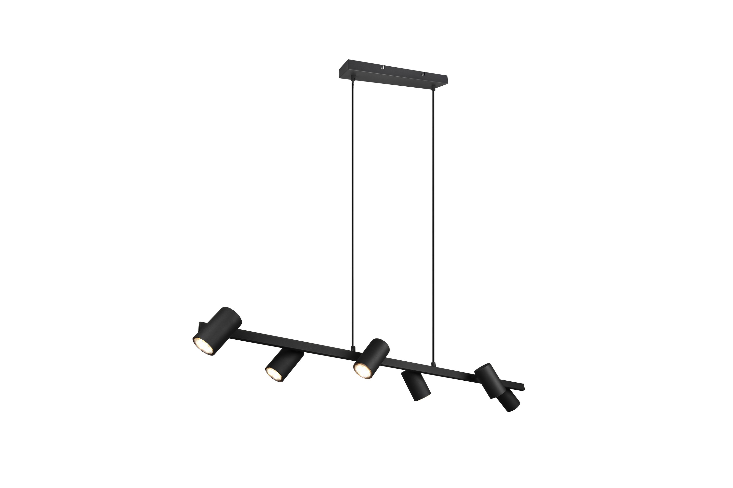 Marley taklampa 115cm 6L 6xGU10 mattsvart Matt svart
