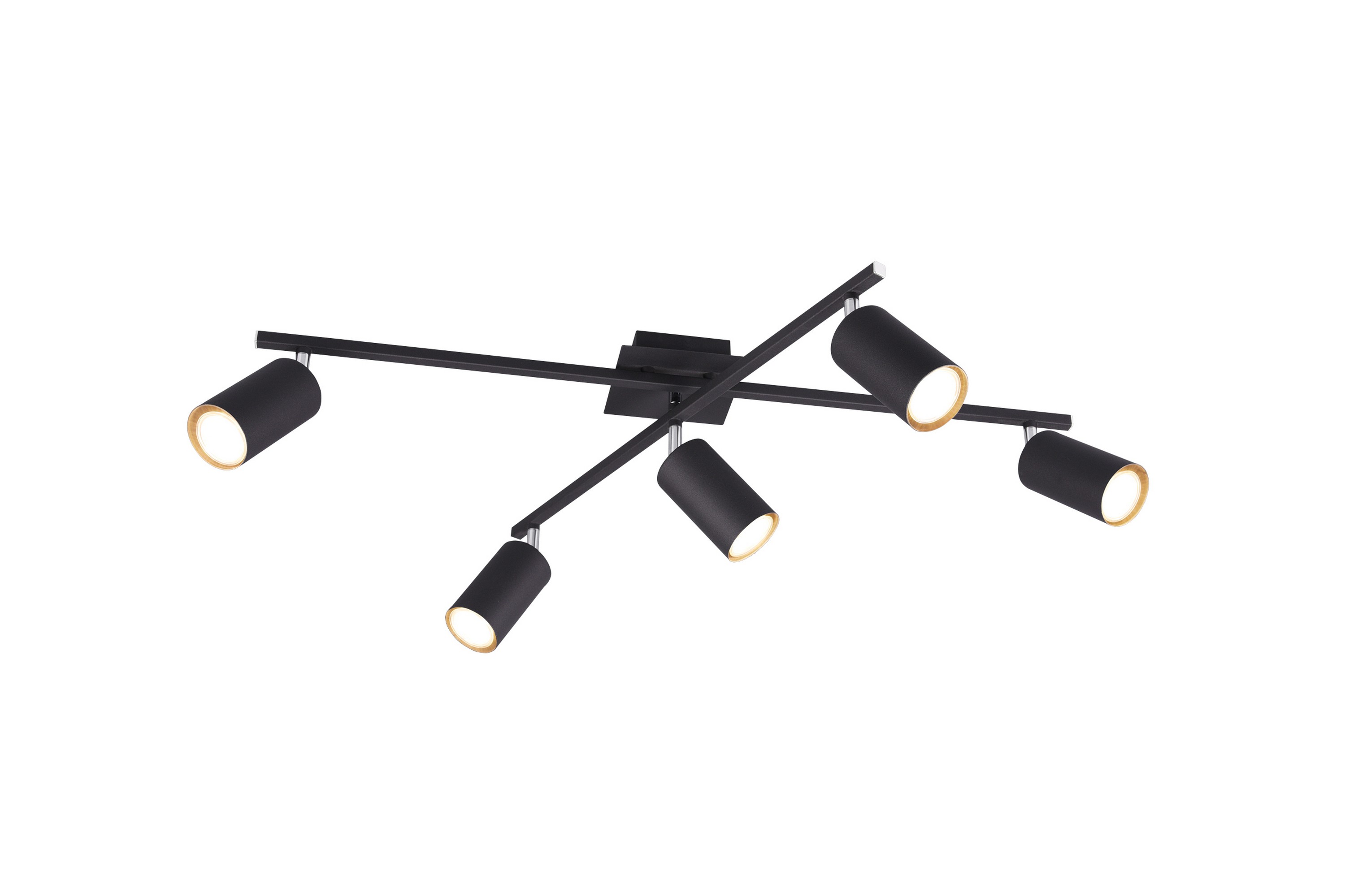 Marley plafond 5L GU10 mattsvart Matt svart