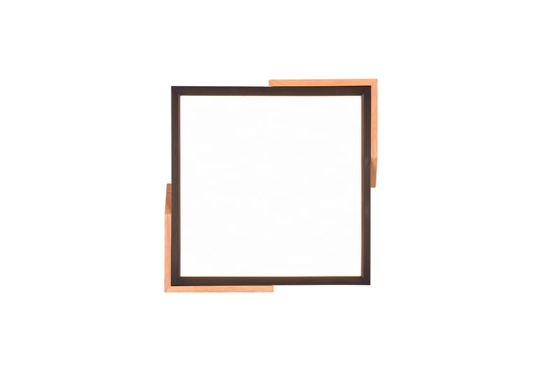 Meta LED Plafond mattsvart/ trä - Matt svart/Trä - Belysning - Lampor & belysning inomhus - Sovrumslampa - Taklampa sovrum