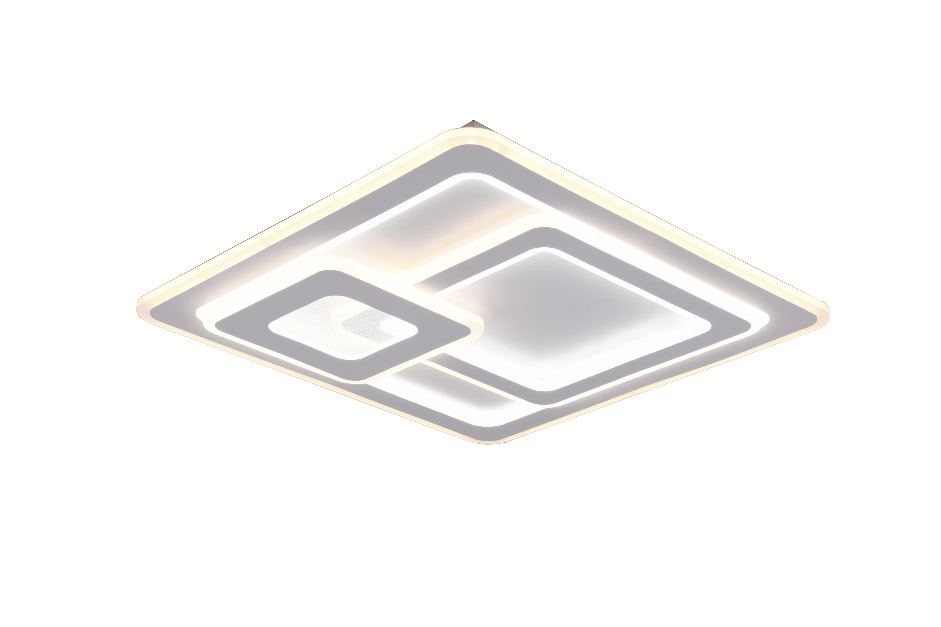 Mita LED plafond square mattvit Matt vit