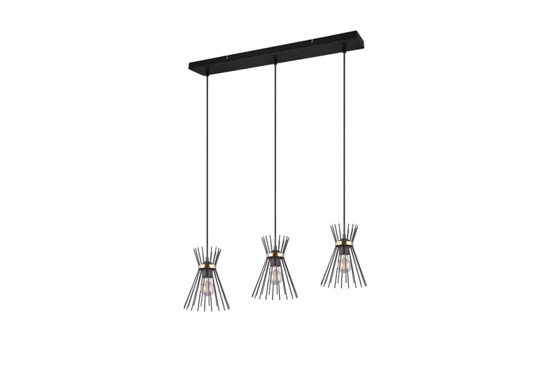 Rod taklampa 3L E27 svart/ guld - Svart/Guld - Belysning - Lampor & belysning inomhus - Sovrumslampa - Taklampa sovrum