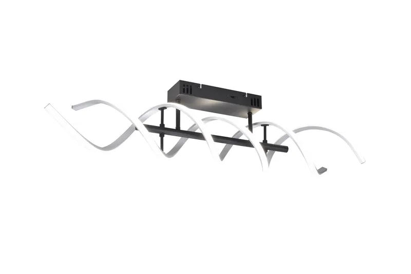 Sequence LED Plafond borstad aluminium/ mattsvart, Borstad aluminium/Matt svart