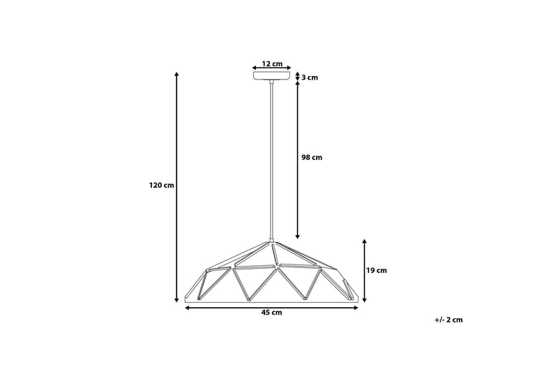 Taklampa Senia 45 cm - Blå - Taklampa sovrum - Kökslampa & taklampa kök - Hall lampa - Fönsterlampa - Pendellampa & hänglampa - Taklampa vardagsrum - Fönsterlampa hängande - Taklampa & takbelysning