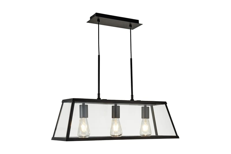 Taklampa Voyager 65 cm Dimbar 3 Lampor Svart/Matt Glas - Hall lampa - Taklampa & takbelysning - Fönsterlampa - Pendellampa & hänglampa - Kökslampa & taklampa kök - Taklampa vardagsrum - Fönsterlampa hängande - Taklampa sovrum