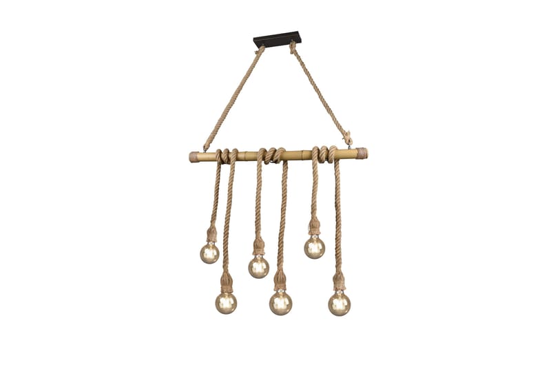 Wilma Taklampa 6L E27 bambu/ sisal, Sisal