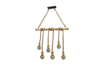 Wilma Taklampa 6L E27 bambu/ sisal - Sisal - Belysning - Lampor & belysning inomhus - Sovrumslampa - Taklampa sovrum