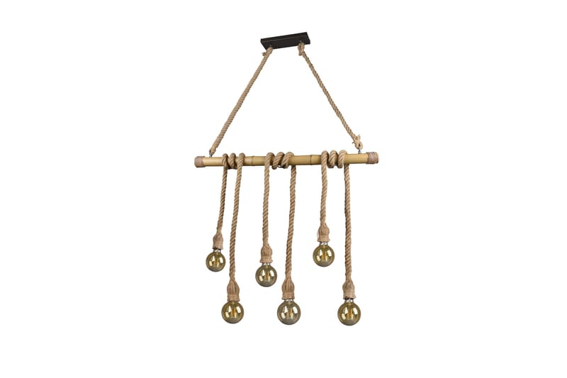 Wilma Taklampa 6L E27 bambu/ sisal - Sisal - Belysning - Lampor & belysning inomhus - Sovrumslampa - Taklampa sovrum