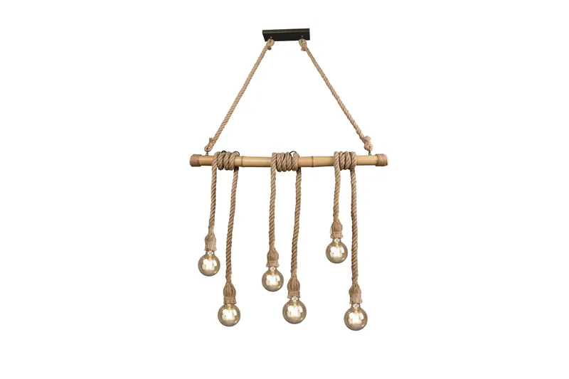 Wilma Taklampa 6L E27 bambu/ sisal - Sisal - Belysning - Lampor & belysning inomhus - Sovrumslampa - Taklampa sovrum