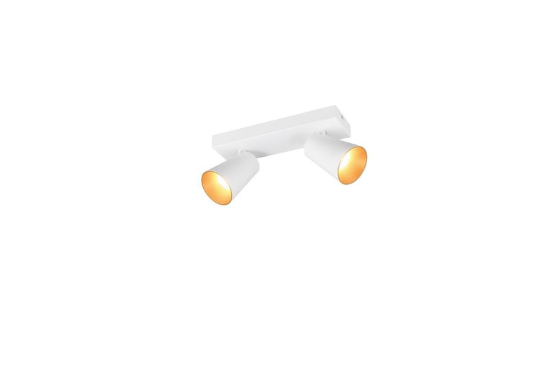 Spot TRIO Sharp 2-del, Mattvit/guld - 2-del, Mattvit/guld - Belysning - Lampor & belysning inomhus - Hall lampa