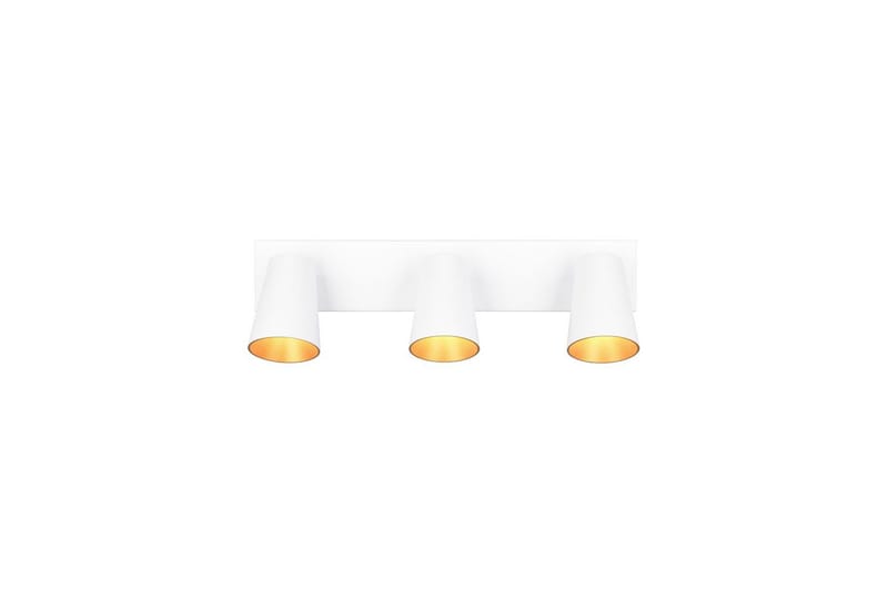 Spot TRIO Sharp 3-del, Mattvit/guld - 3-del, Mattvit/guld - Belysning - Lampor & belysning inomhus - Hall lampa