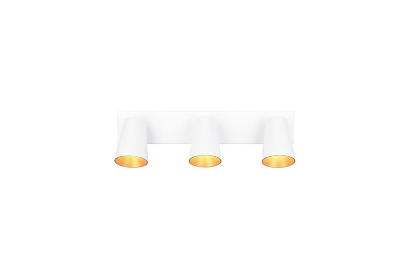 Spot TRIO Sharp 3-del, Mattvit/guld - 3-del, Mattvit/guld - Belysning - Lampor & belysning inomhus - Hall lampa