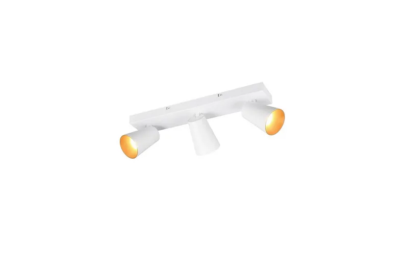 Spot TRIO Sharp 3-del, Mattvit/guld, 3-del, Mattvit/guld