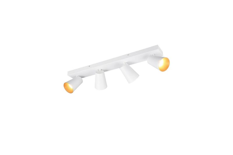 Spot TRIO Sharp 4-del, Mattvit/guld, 4-del, Mattvit/guld