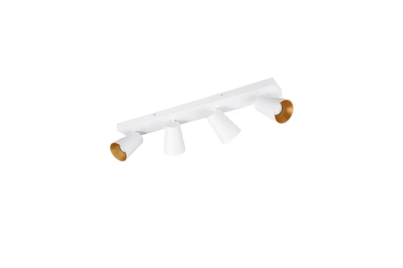 Spot TRIO Sharp 4-del, Mattvit/guld - 4-del, Mattvit/guld - Belysning - Lampor & belysning inomhus - Hall lampa