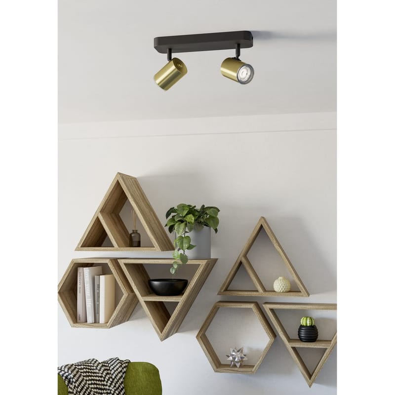 Spotlight Consuma med 2 Lampor - Svart/Mässing - Belysning - Lampor & belysning inomhus - Hall lampa