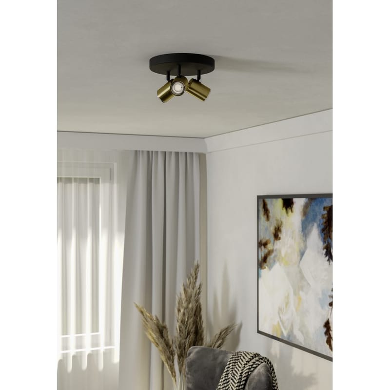 Spotlight Consuma Rund med 3 Lampor - Svart/Mässing - Belysning - Lampor & belysning inomhus - Hall lampa