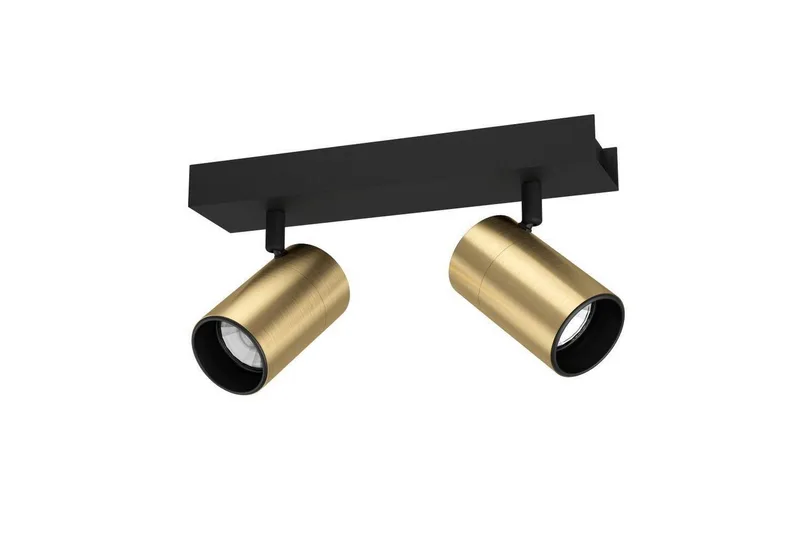 Spotlight Eglo Cumaribo Svart/Mässing 2 Lampor, 2 Lampor