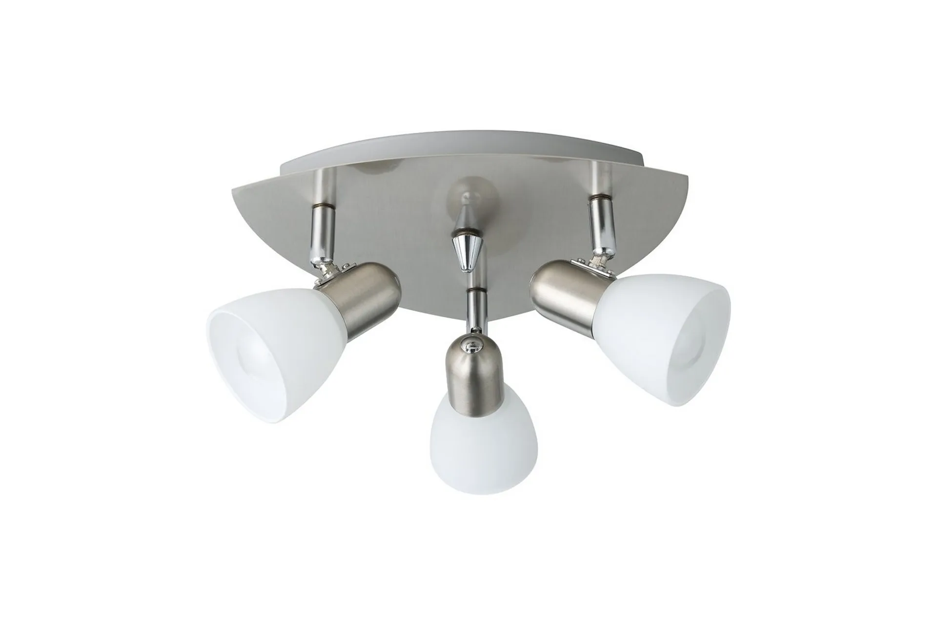 Alternativ bild 0 för EGLO ENEA, Utanpåliggande spotlight, E14, 3 lampor, Nickel, Vit