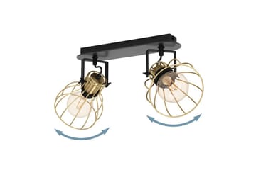 Spotlight Eglo Sambatello med 2 Lampor - Svart/Guld - Belysning - Lampor & belysning inomhus - Hall lampa