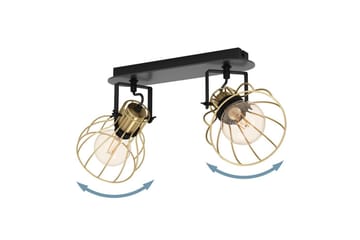 Spotlight Eglo Sambatello med 2 Lampor - Svart/Guld - Belysning - Lampor & belysning inomhus - Hall lampa