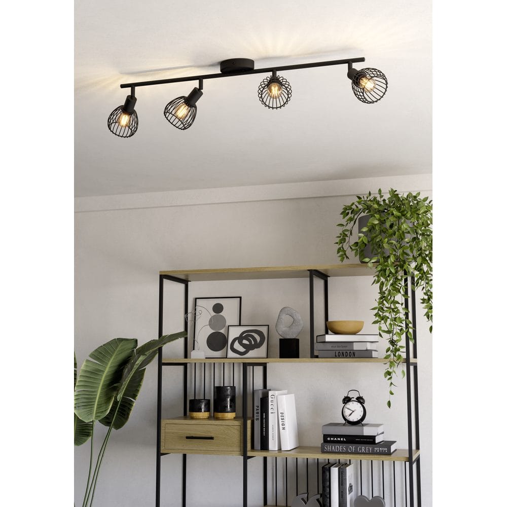 Alternativ bild 1 för EGLO SONNINO SPOTLIGHT SKENA L780 4XE14 SVART
