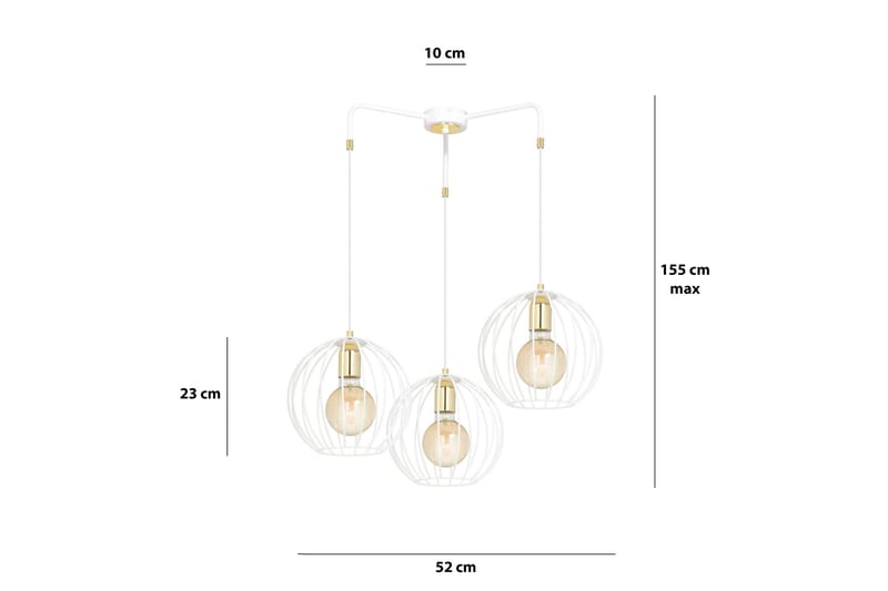 Albio 3 pendel Vit - Scandinavian Choice - Taklampa sovrum - Kökslampa & taklampa kök - Hall lampa - Fönsterlampa - Pendellampa & hänglampa - Taklampa vardagsrum - Fönsterlampa hängande - Taklampa & takbelysning