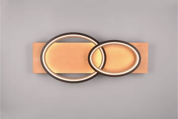 Barca LED plafond 2L mattsvart/ trä - Matt svart - Belysning - Lampor & belysning inomhus - Taklampa & takbelysning - Takplafond