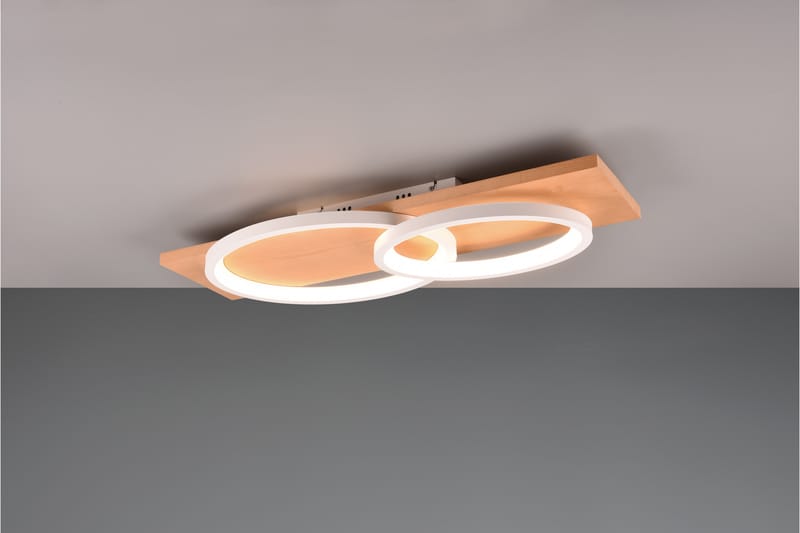 Barca LED plafond 2L mattsvart/ trä - Matt svart - Belysning - Lampor & belysning inomhus - Taklampa & takbelysning - Takplafond
