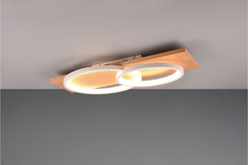 Barca LED plafond 2L mattsvart/ trä - Matt svart - Belysning - Lampor & belysning inomhus - Taklampa & takbelysning - Takplafond