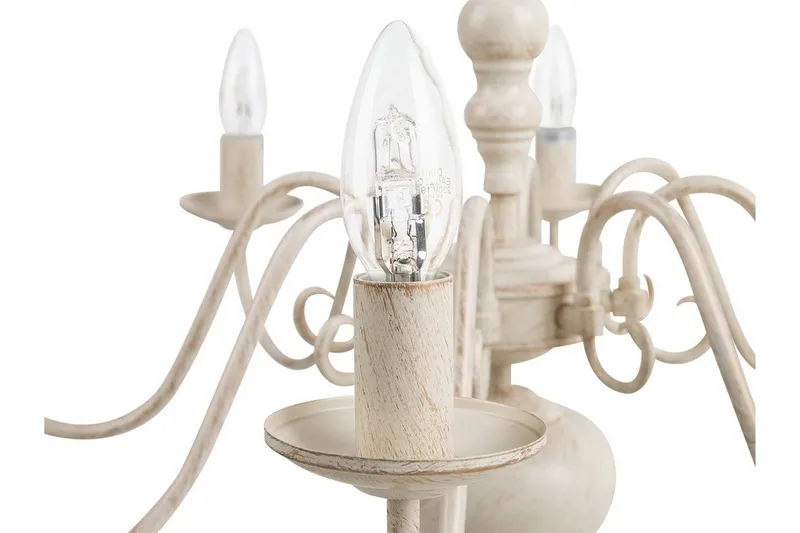 Brithon Ljuskrona 59 cm - Vit - Belysning - Lampor & belysning inomhus - Taklampa & takbelysning - Kristallkrona & takkrona