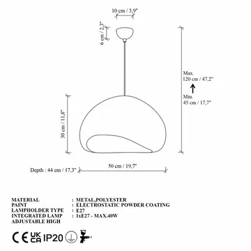 Cadros Pendellampa - Vit - Belysning - Lampor & belysning inomhus - Taklampa & takbelysning - Kristallkrona & takkrona
