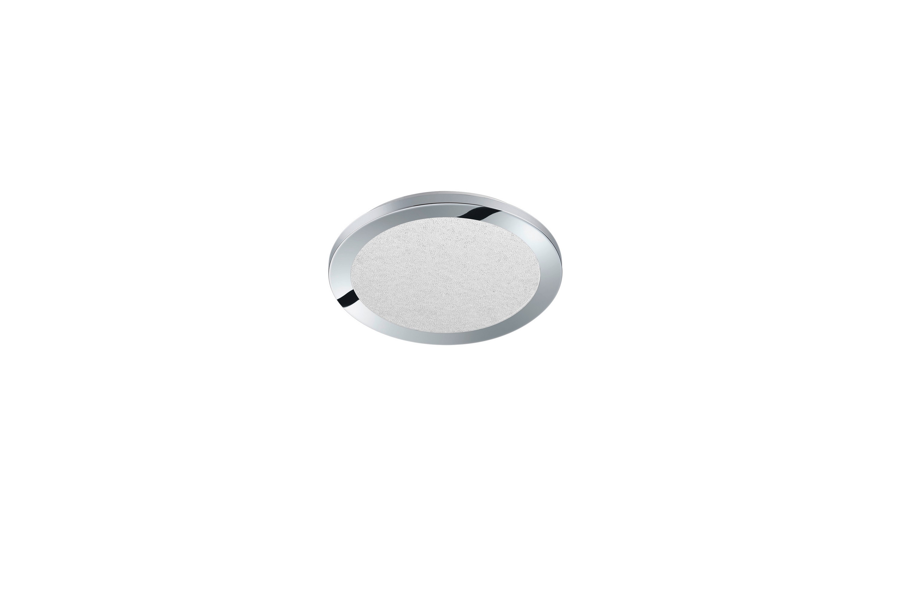 Cesar LED plafond 26cm krom Vit