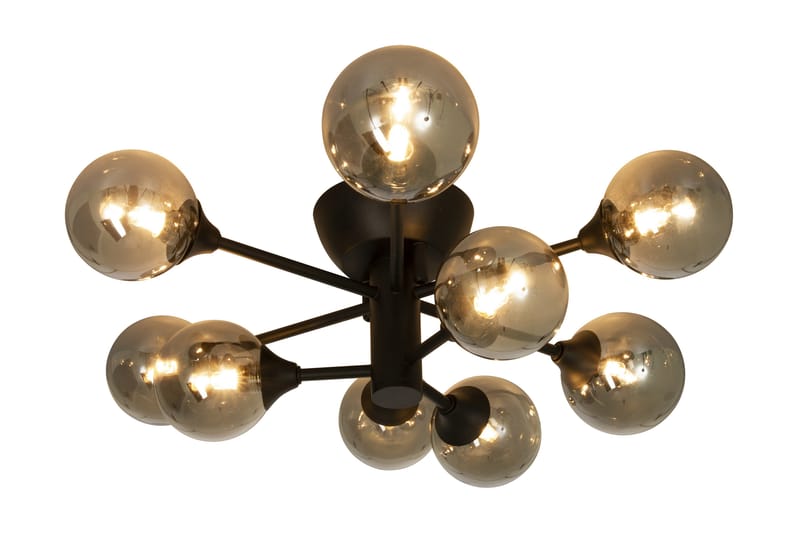 COSMOS plafond krokupph., svart/rök - Aneta Lighting - Hall lampa - Taklampa & takbelysning - Plafond - Takplafond