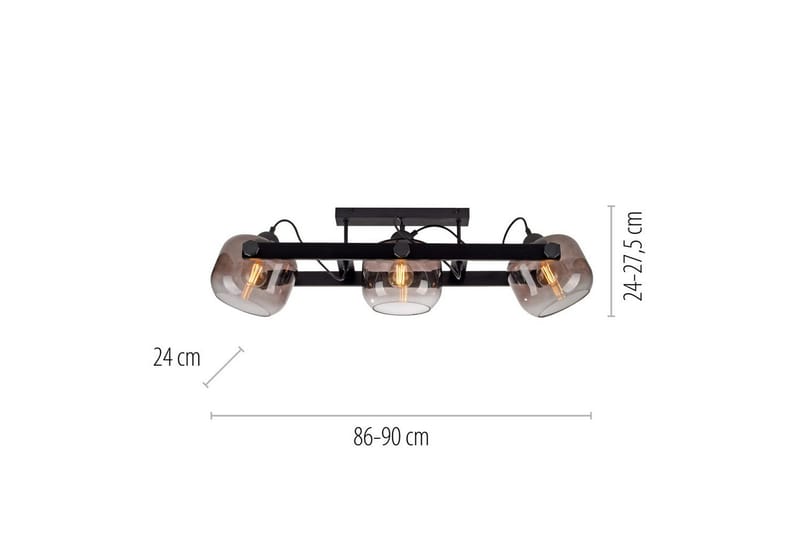 Cup 2.0 Just Light Taklampa - Black - Belysning - Lampor & belysning inomhus - Taklampa & takbelysning - Takplafond